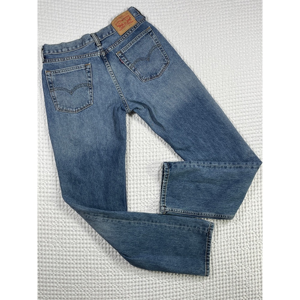Levi's 514 Straight Fit Jeans Mens (31x34 tag) 31x32* Blue Medium Wash Denim
